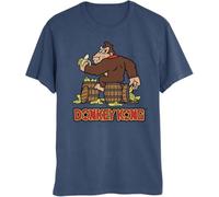 LKMGFD Donkey Kong Eating Bananas on Barrel Mens and Womens Short Sleeve T-Shirt(XX-Large)