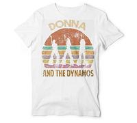 LKMGFD Donna and The Dynamos T-Shirt Mamma Mia Music, Dynamos Perform Musical Short-Sleeve T-Shirt(X-Large)