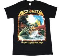 LKMGFD Helloween Keeper of The Seven Keys Part II Heavy Metal KISKE New Black T-Shirt(Small)