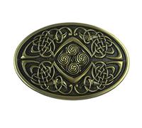 LKMY Celtic Knot Oval Belt Buckle,American Keltic Irish Scottish Celtic Cross For Mens Womens
