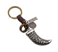 LKMY Samurai Sword/Shield/Mask Keyring Gift | Women & Men Leather New Home Vintage Keychain | Katana Sword Charm Key Ring Personalised Mini Pendant for Girl & Boy (Katana)