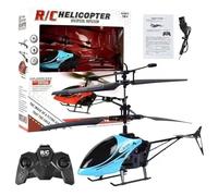 LKNBIF Remote Control Helicopter Adults, RC Helicopters with LED, Helicopters for Adults, One Key Take Off Landing, Aircraft Flying Toy, Stable Flight for Adults Beginners, Blue