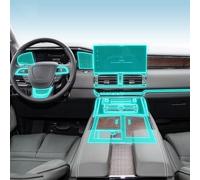 LKNHLJ Car Interior Film Central Console Gear Dashboard Panel Navigation Screen TPU Transparent Protective Film,For Lincoln Navigator 2018-2023