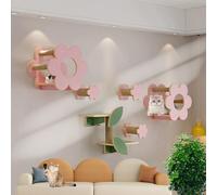 LKPMGOA Cat Climbing Shelves Wall Mounted, Cat Shelf Kitty Wall Furniture, Thickened Board, For Sleeping, Playing And Scratching(8pcs)