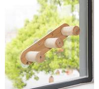 LKPMGOA Cat Wall Shelves, Corner Climbing Shelf Perches, Kitty Shelf, Suction Cup Support, Load-bearing 20kg(60 * 13cm)