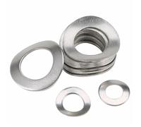 Lkq-Flat Washer M1.7 M2 M2.5 M3 M4 M5 M6 M8 M10304 Stainless Steel Curved Washers Wave Spring Washer, firmly and durable(M2.5-50pcs)