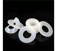 Lkq-Flat Washer M2-M12 White Silicon O Ring Seal Washer High Temperature Resistant Soft Silicone Food Grade Flat Gasket, firmly and durable(3x8x1mm(100pcs))