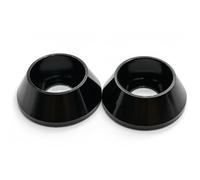 Lkq-Flat Washer M2 M2.5 M3 M4 M5 M6 M8 Aluminum Cup Head Washer Anodized Oxidation Cone Washers, 6Pcs, firmly and durable(Black,M6 (6Pcs))