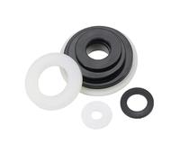 Lkq-Flat Washer M2 M2.5 M3 M4 M5 M6 M8 M10 M12 White Black Plastic Nylon Flat Washer Insulation Gasket Ring For Screws，100pcs， firmly and durable(WHITE,M6x12x1.2mm)