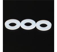 Lkq-Flat Washer M2 M2.5 M3 M4 M5 M6 M8 M10 M12 White Black Plastic Nylon Flat Washer Plane Spacer Insulation Gasket Ring For Screw Bolt, firmly and durable(WHITE,100pcs M4x9x1mm)