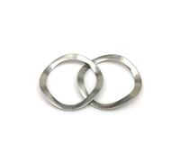 Lkq-Flat Washer M3-M16 To M25 304 Stainless Steel Bearing Shafts Three Wave Crest Type Spring Washer Gasket, firmly and durable(50pcs M8x13x0.3mm)