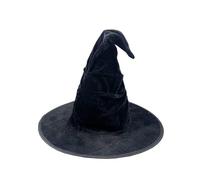 LKQBBSZ Witch Hat Wicked Wizard Costume for Women Adult, Classic Style Wide Brim Halloween Hat