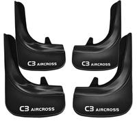 LKQWVR 4 pieces Car Mud Flaps for Citroen C3 Aircross, Car Mudguard Mud Flaps Front Rear Mudflaps Splash Flap Mudguards Wheel Protection Accessories