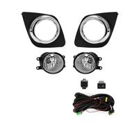 LKRGBXA Car Fog Lights Fog Light For Toyota For RAV4 2009 2010 2011 2012 Led Daytime Running Lamp Daylight DRL Wateproof Wires Switch Button Fog Lamps Assembly(Halogen)