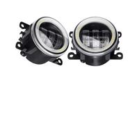 LKRGBXA Fog Lights For Subaru For Forester For WRX For STI For Impreza XV For BRZ For Justy LED Lens DRL Fog Driving Lamp 12V 2 X Angel Eye Light(Yellow and White)