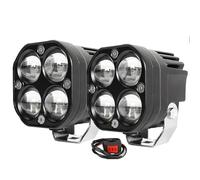 LKRGBXA Motorcycle Headlight 1000W Super Bright 3 Inch Dual Color LED Motorcycle Headlights Spotlights Auxiliary12V 24V Driving Lamp For 4x4 Car Auto SUV ATV(2Piece)
