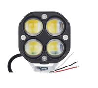 LKRGBXA Motorcycle Headlight 3 Inch Led Work Spotlights 12V 24V Pod Lights Headlights For Motorcycles Flood Led Bar Fog Lights 4x4 Off Road ATV(1piece white yellow)