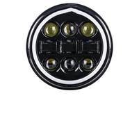 LKRGBXA Motorcycle Headlight 5.75 Inch LED Headlight 5 3/4" DRL 50W Motorbike Headlights For Dyna For Softail For Sportster 883 XL883 For FXCW(45W DRL)