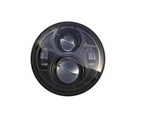 LKRGBXA Motorcycle Headlight 5.75" Inch Round LED Headlight Front Drving For Sportster For Indian For Scout For Victory Motorbike XL883C XL1200C(Black)
