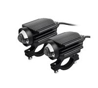 LKRGBXA Motorcycle Headlight Front 12-80V Additional LED Lights Motorcycle Headlights Auxiliary Spotlight Lamp Lenses Dual Color Electric Fog(2 Light)