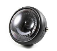 LKRGBXA Motorcycle Headlight Front For Bobber For Chopper For Cruiser Universal Led Motorcycle Hi&Lo Beam DRL Head Lamp Retro Vintage Headlight(Headlight Only)