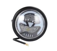 LKRGBXA Motorcycle Headlight Front For Sporter For Softtail For Choppers For Custom Motorcycle 6.3inch Vintage Universal LED Headlight High Low Beam Headlamp(White light)