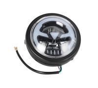 LKRGBXA Motorcycle Headlight Front For Sporter For Softtail For Choppers For Custom Motorcycle 6.3inch Vintage Universal LED Headlight High Low Beam Headlamp(Yellow light)