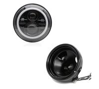 LKRGBXA Motorcycle Headlight Front For Suzuki 7 Inch Led Motorcycle Headlight 40W/60W/80W/90W And 7inch Shell Housing Brackets Moto(40W Black 1set A)