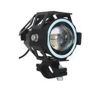 LKRGBXA Motorcycle Headlight Front Motorcycle Super Bright LED Strong Light 12V-85V External Explosive Flash Headlight U7 Cannon Spot(1 Pieces U7-Red)