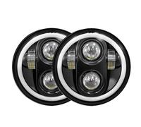 LKRGBXA Motorcycle Headlight Motorcycle Headlight 7 Inch LED For Touring For Ultra For Classic For Electra For Street For Glide For Road King(2Piece)
