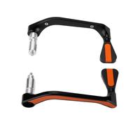 LKRPOUTYR 2PCS Motorcycle Handlebar Guard, Universal Brake Levers Protector, CNC Aluminum Alloy Hand Guard for 22mm/0.87in Handlebar, Compatible with (Orange)