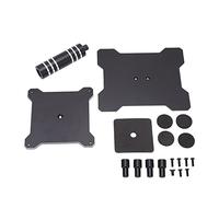 LKRPOUTYR 360 Degree Rotation RC Car Repair Stand, CNC Aluminum Alloy Workstation with Removable Pillars for 1/8 1/10 1/12 Scale Remote Control Cars