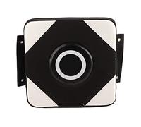 LKRPOUTYR PU Wall Punch Boxing Bag, Focus Target for Sanda Taekwondo Training, Explosion - Proof Leather with High - Density Sponge, Thickened Nylon Rope and Copper Buckle for Home (Black White)