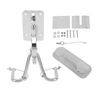 LKRPOUTYR Quick Release Snap Davits Set, Instant Lock Davits System, 304 Stainless Steel Marine Hardware with 110kg Load Capacity for Yachts and Inflatable Boats (With White Armrests)