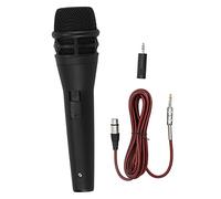 LKRPOUTYR Wired Dynamic Cardioid Handheld Microphone, Professional Karaoke Singing Mic with High - Fidelity Sound, Noise Filtering for Home Outdoor Stage Speech Use (Black)