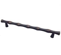 LKSGJSNB 6 1/4" C-C Bamboo Drawer Pull Brushed Gold Nickel Polished Chrome Oil Rubbed Bronze Antique Pewter Cabinet Handle Dresser Pulls Door Handles 6.25" 160 mm(Oil Rubbed Bronze)