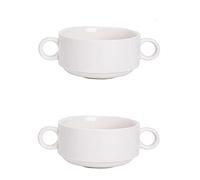 LKSGJSNB Ceramic Bowl,Soup Bowls with Handles,Ceramic Serving Soup Bowl Set for Kitchen,French Onion Soup Crocks,Porcelain Bowls for Soup,Cereal,Stew,Set of 2