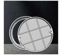 LKSGJSNB septic tank covers, Invisible Flush-Fit Design Sewage Basin Cover,round manhole cover,Heavy Duty Septic Tank Lid with Base(D70cm/27.5in)