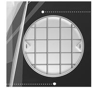 LKSGJSNB septic tank covers, Invisible Stainless Steel Manhole Cover and Frame,Recessed Stainless Steel Sewage Cover and Base for Yard,Pavement(D80cm/31.5in)