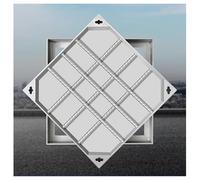 LKSGJSNB septic tank covers, Stainless Steel Invisible Manhole Cover, 304 Invisible Manhole,Heavy Duty Recessed Septic Tank Lid with Base(8cm,40 * 40cm/15.7 * 15.7in)