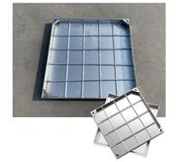 LKSGJSNB septic tank covers, Stainless Steel Invisible Manhole Cover and Frame,Storm Drain Septic Tank Lid with Base(5cm,90 * 90cm/35.4 * 35.4in)