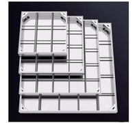 LKSGJSNB septic tank covers, Stainless Steel Invisible Manhole Cover and Frame,Storm Drain Septic Tank Lid with Base,Driveway(5cm,60 * 60cm/23.6 * 23.6in)