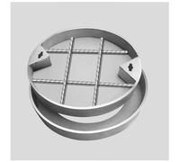 LKSGJSNB septic tank covers, Stainless Steel Invisible Manhole Cover,Round Sewage Basin Lid,304 Stainless Steel Sewer Cover(D30cm/11.8in)