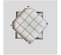 LKSGJSNB septic tank covers, Stainless Steel Manhole Cover & Frame,Recessed Stainless Steel Septic Tank Cover,Strong Load-Bearing Invisible Manhole Cover(8cm,40 * 40cm/15.7 * 15.7in)