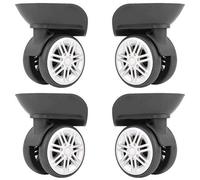 LKSGJSNB Trunk Wheels,Luggage Wheels Replacement, 360 Degree Swivel Luggage Mute Wheel Suitcase Replacement Repair Wheels Parts Spinner (W256#)(2 Pairs)