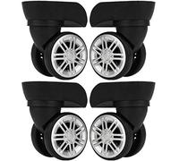 LKSGJSNB Trunk Wheels,Luggage Wheels Replacement, 360 Degree Swivel Luggage Mute Wheel Suitcase Replacement Repair Wheels Parts Spinner (W049-2#)(2 Pair/Set)