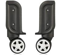 LKSGJSNB Trunk Wheels,Luggage Wheels Replacement, 360 Degree Swivel Mute Repair Replacement Luggage Wheel Suitcase Wheels Parts Spinner (W082#)(Back Wheels (Set of a Pair))