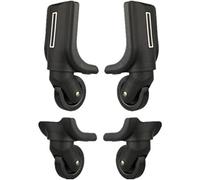 LKSGJSNB Trunk Wheels,Luggage Wheels Replacement, (Set of 2 Pairs) 360 Degree Swivel Mute Repair Replacement Luggage Wheel Suitcase Wheels Parts Spinner (W194#)