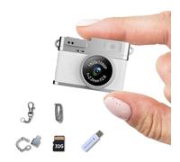 LKT 1080P Mini Keychain Camera with 32GB Card & OTG Adapter, Portable Pocket Digital Camera with Retro Filters & Screen, Tiny HD Camcorder for Phone Transfer, Travel, Kids, and Gifts