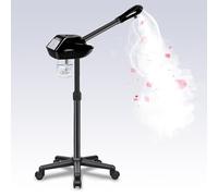 LKT COBTAC Professional Facial Steamer, Ozone Vapor for Face, Black Facial Steamer with Aromatherapy, Facial Steamer, Professional Ozone Vapor for Face